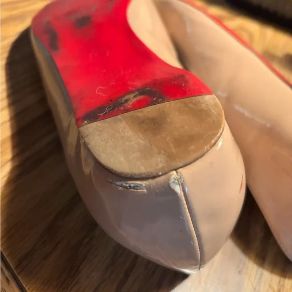 Elegant Nude Women's Shoes by Christian Louboutin European size 41 - Picture 3 of 10